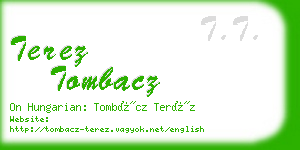 terez tombacz business card